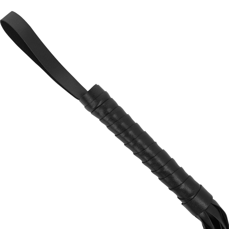 Fouet flogger cuir vegan flexible ergonomique – Intense Fetish