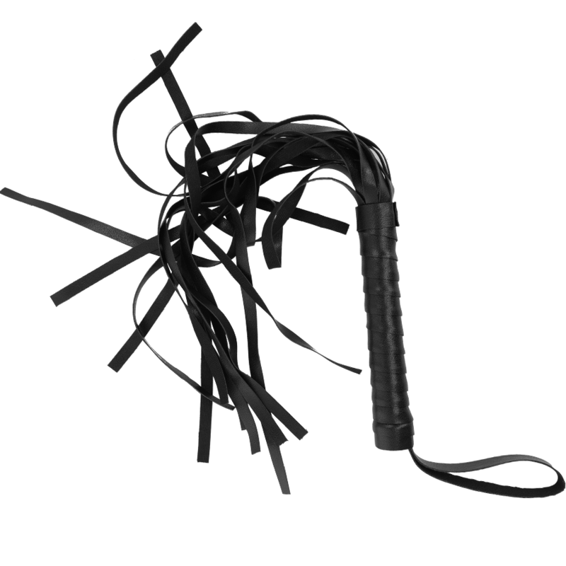 Fouet flogger cuir vegan flexible ergonomique – Intense Fetish