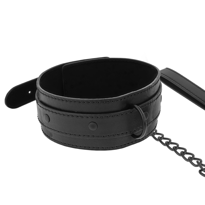 Collier cuir vegan réglable provocateur – Intense Fetish