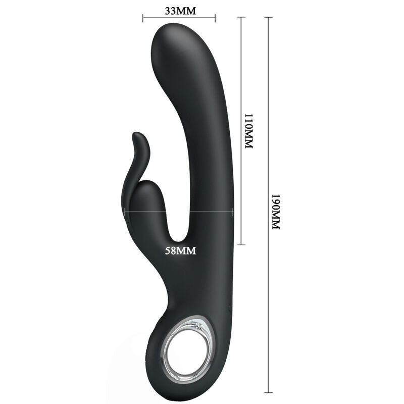 Vibromasseur Carina stimulateur clitoris point G rechargeable noir – Pretty Love