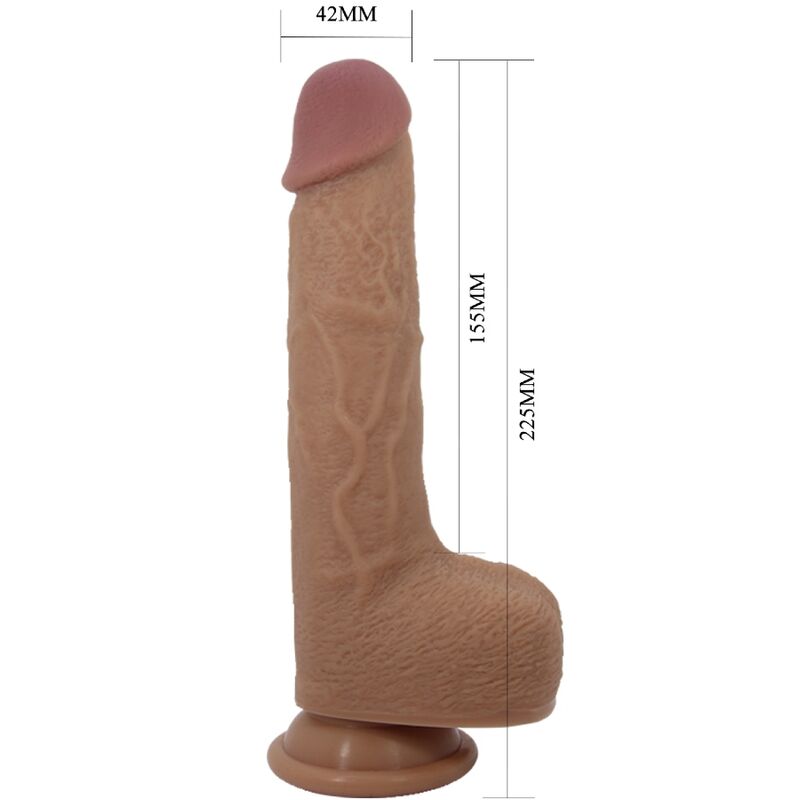 Tommy gode réaliste vibrant poussant ventouse 22,5 cm télécommande – Pretty Love