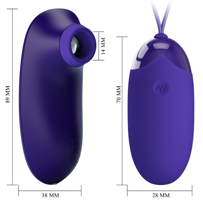 Œuf vibrant tapotant violet 12 vitesses 4 modes rechargeable – Pretty Love