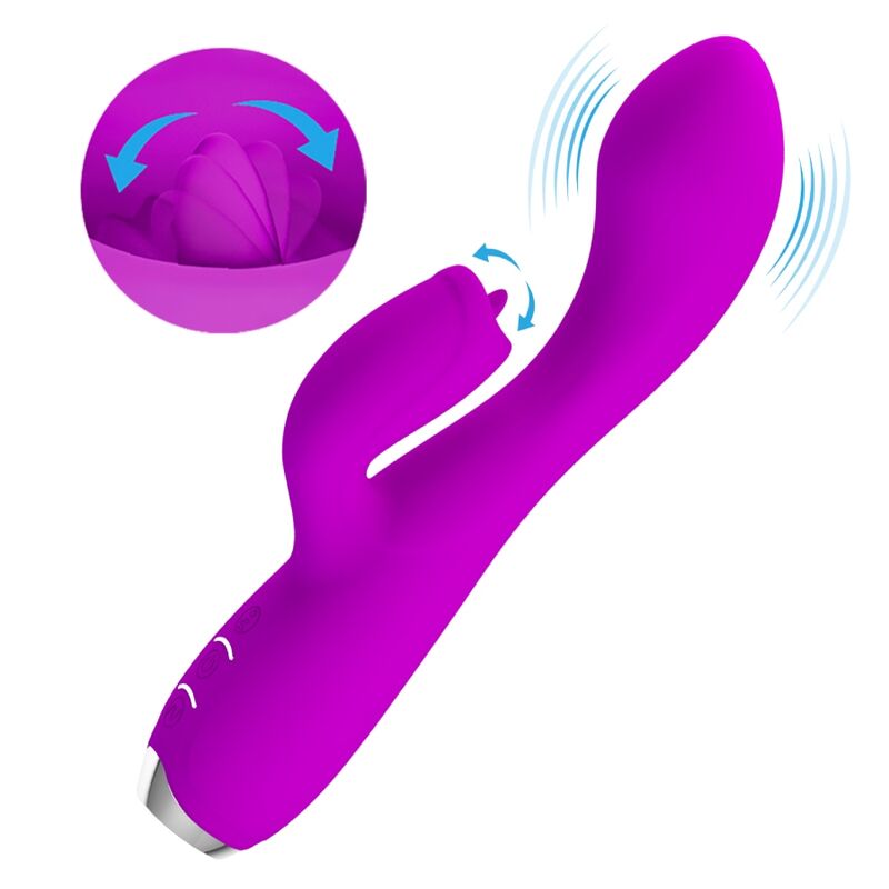 Gloria vibromasseur lapin rechargeable violet 12+3 modes – Pretty Love