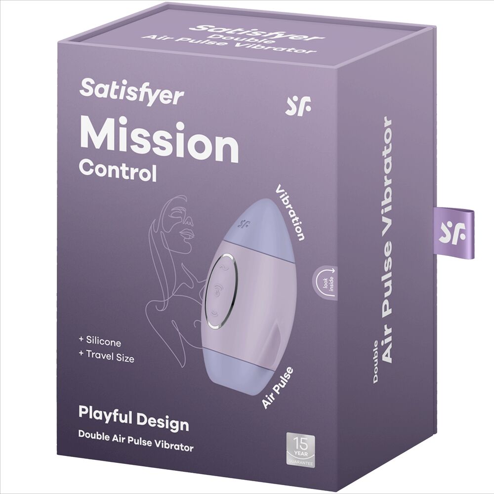 Vibromasseur Air Pulse compact Mission Control lilas – Satisfyer