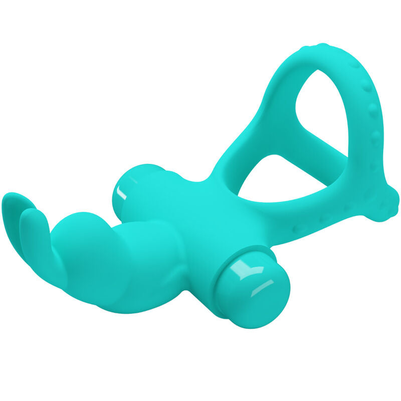 Figgy anneau vibrateur lapin vert 10 fonctions silicone – Pretty Love