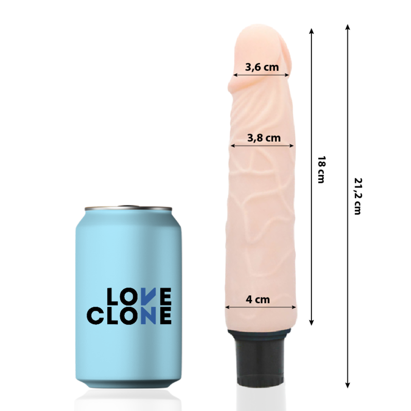 Vibromasseur Autolubrifiant Finn 21,2 cm – Loveclone