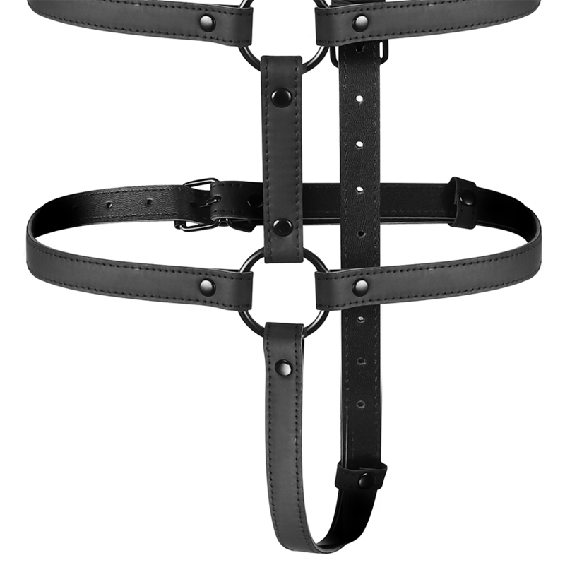 Harnais réglable torse/bras cuir vegan – Fetish Submissive
