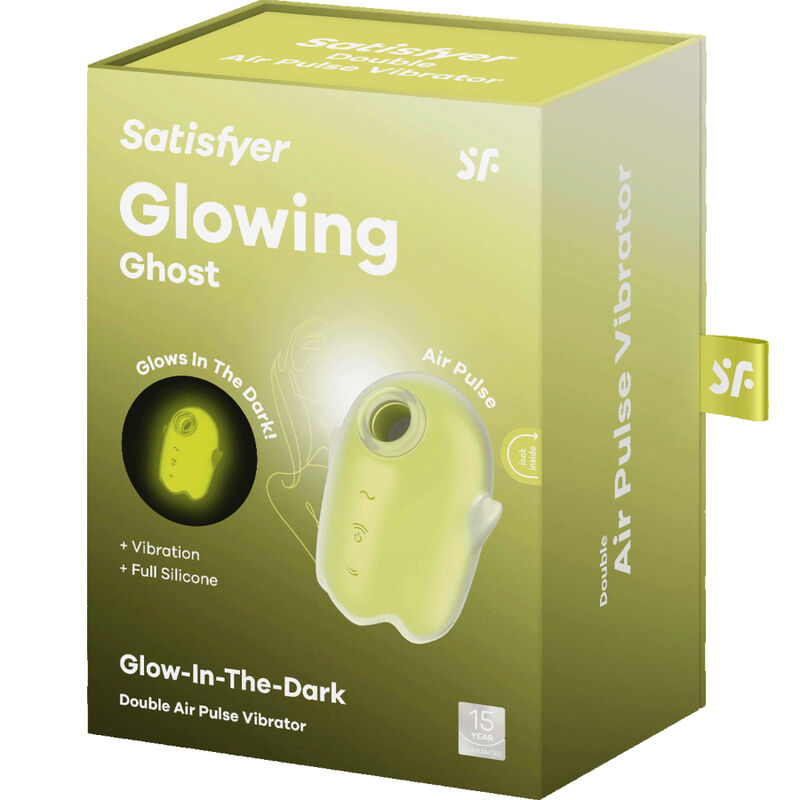 Vibromasseur Air Pulse clitoridien Glowing Ghost jaune – Satisfyer