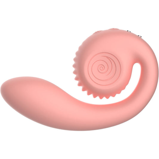 Vibromasseur rabbit double Gizi rose – Snail Vibe