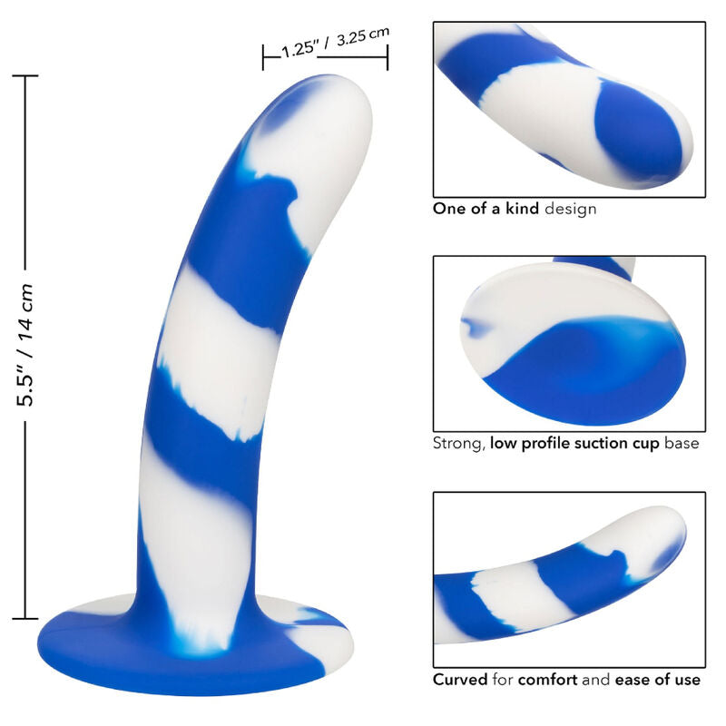Admiral Swirl gode tourbillon silicone flexible 14x3,25 cm – Calexotics