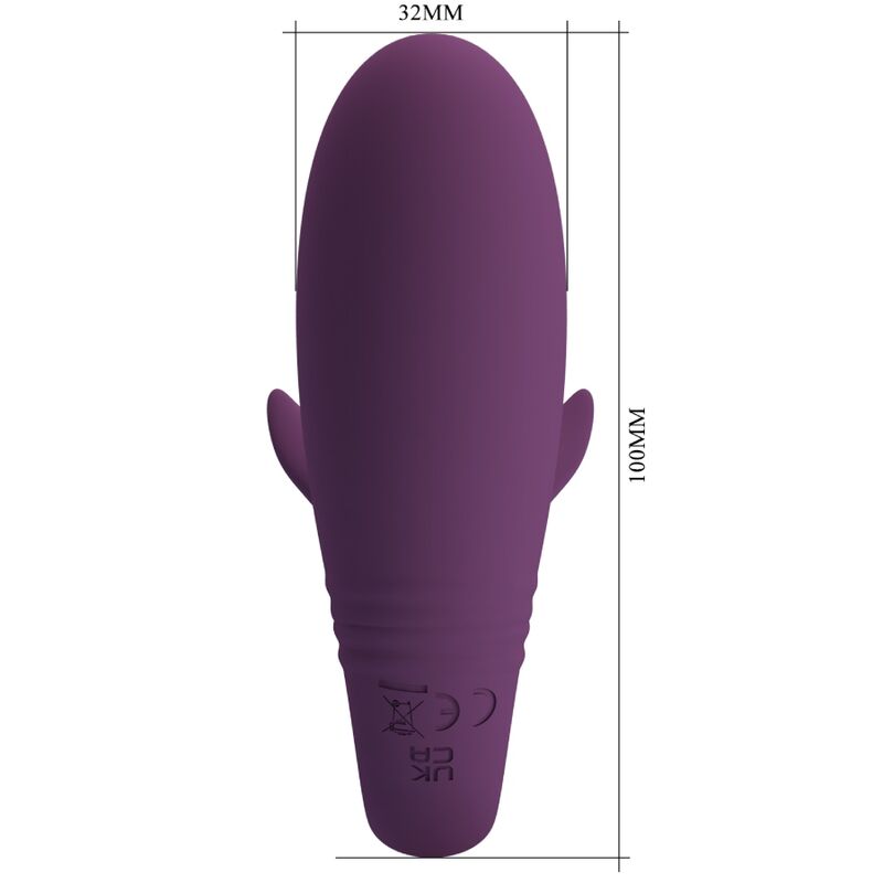 Vibromasseur couple Jayleen app violet 12 modes – Pretty Love