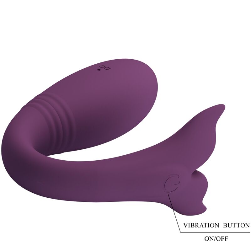 Vibromasseur couple Jayleen app violet 12 modes – Pretty Love