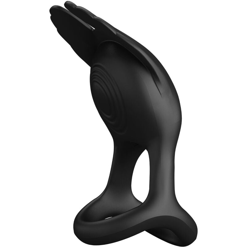 Silas anneau pénien vibrant 7 modes silicone noir rechargeable – Pretty Love