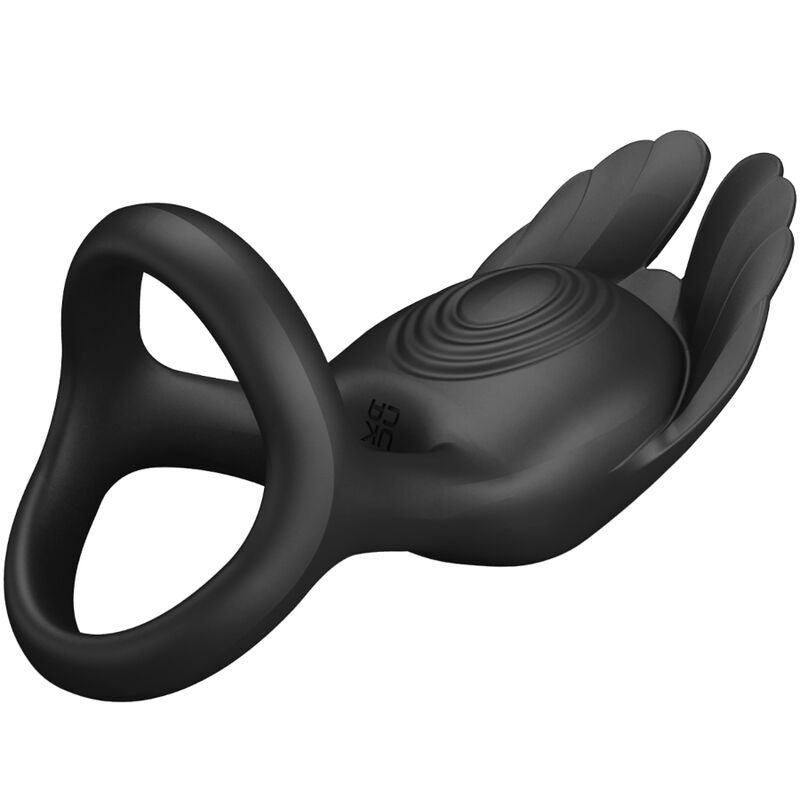 Silas anneau pénien vibrant 7 modes silicone noir rechargeable – Pretty Love