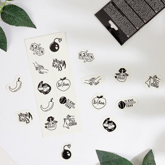 Lot 10 tatouages temporaires Spicy collection – Secret Play