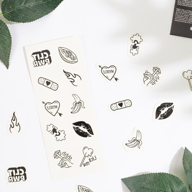 Ensemble 10 tatouages temporaires Candy collection – Secret Play