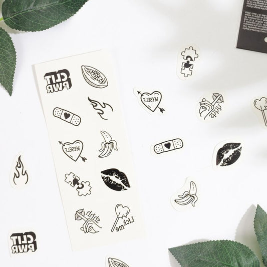 Ensemble 10 tatouages temporaires Candy collection – Secret Play