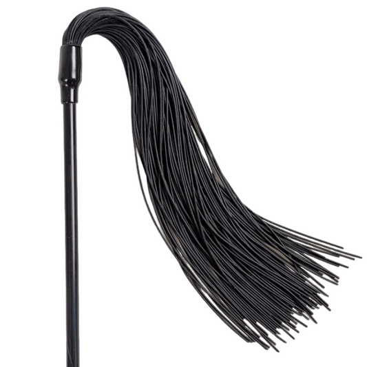 Duster + fouet noir double face 21 cm – Secret Play