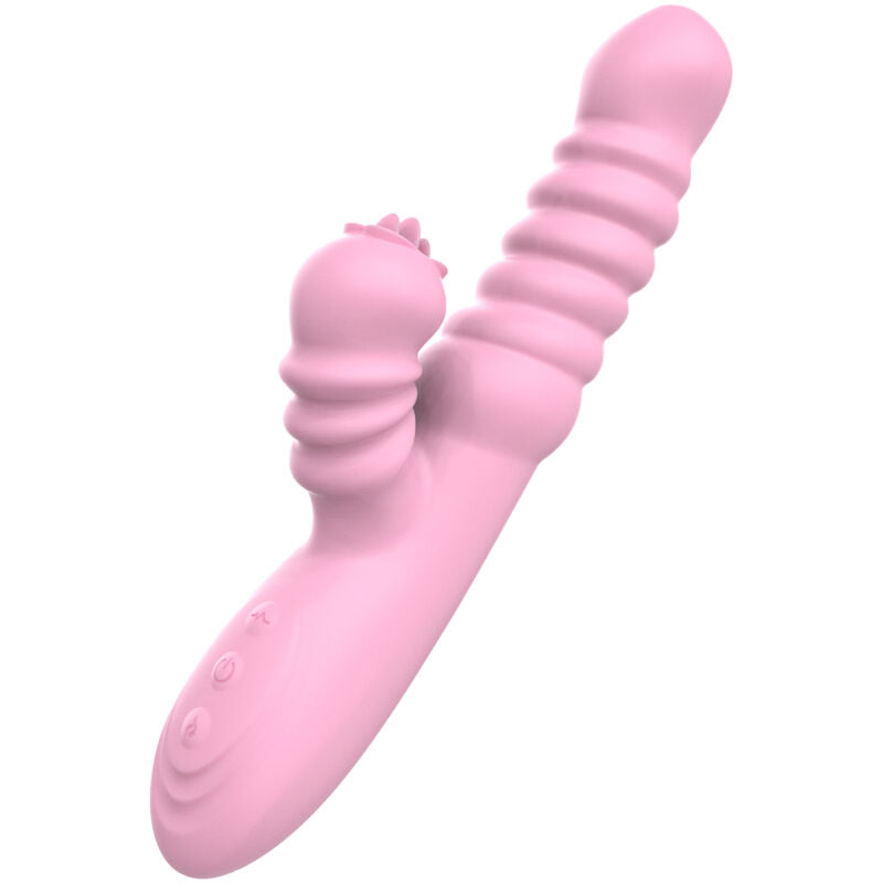 Vibromasseur multifonctions langue chaleur rose fuchsia – Armony
