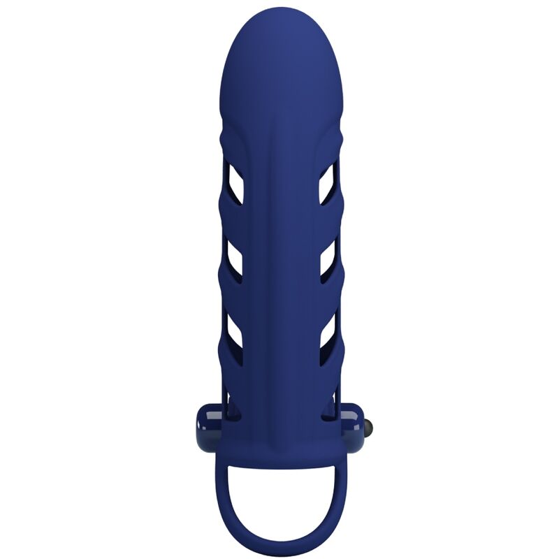 Altaf anneau vibrateur gaine silicone bleu 10 fonctions – Pretty Love