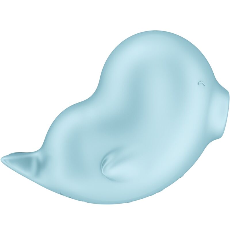 Satisfyer Sassy Seal stimulateur air+vibration bleu étanche