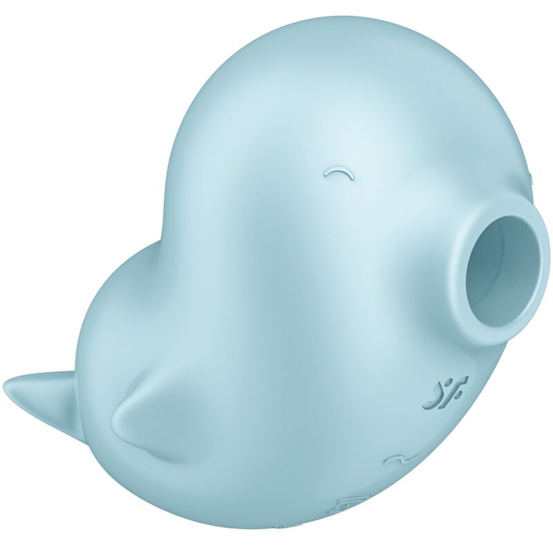 Satisfyer Sassy Seal stimulateur air+vibration bleu étanche