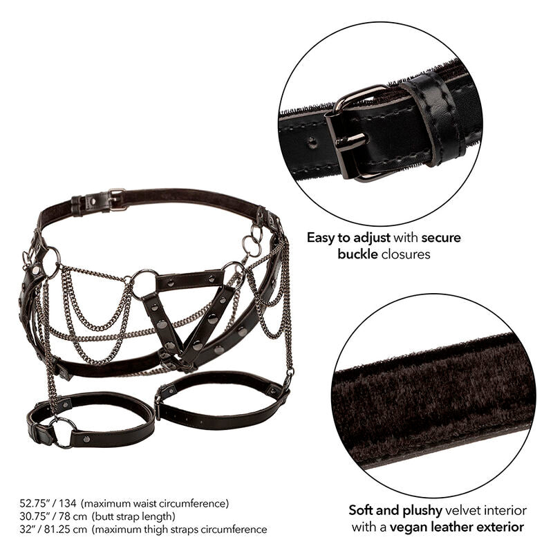 Harnais cuisse multic chaînes vegan – Calexotics Euphoria grande taille