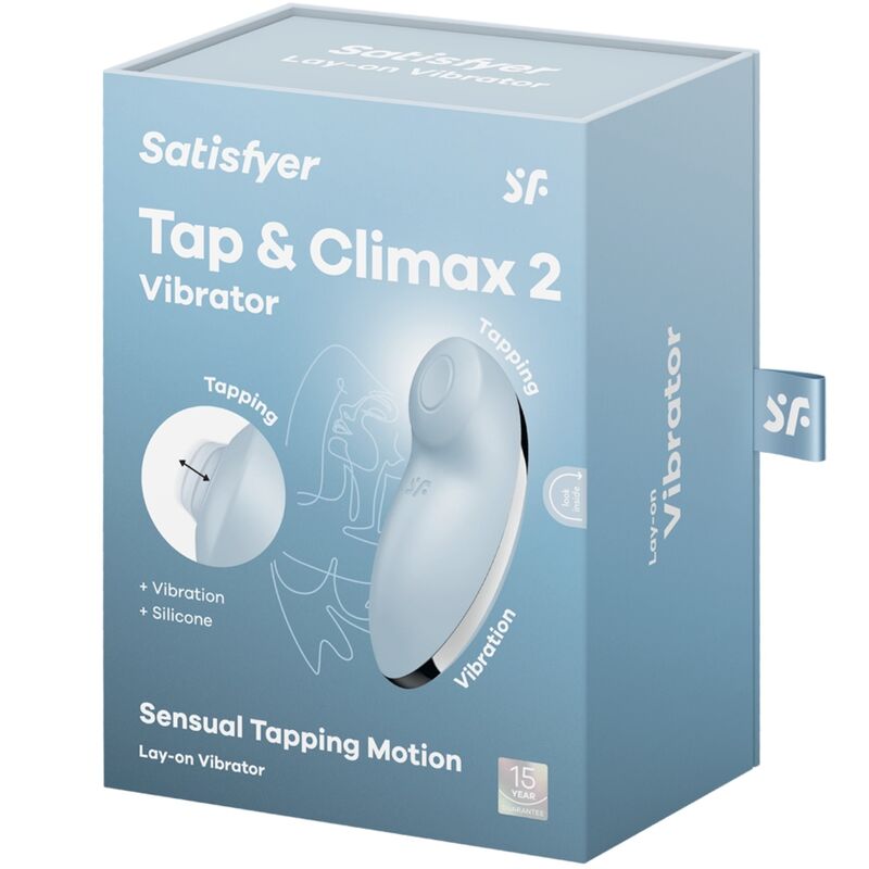 Vibro-tapotant Satisfyer Tap & Climax 2 bleu – Satisfyer