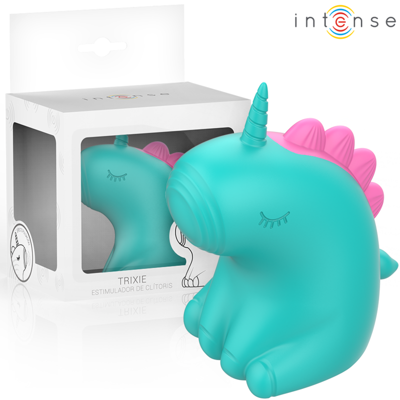 Stimulateur clitoridien licorne Trixie vert – Intense