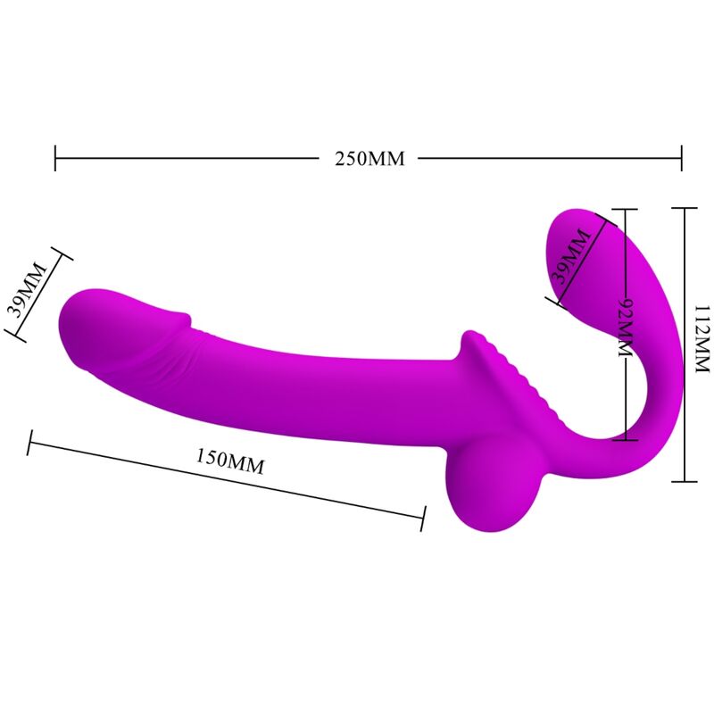 Strap-on double Kelpie violet Pretty Love – Pretty Love