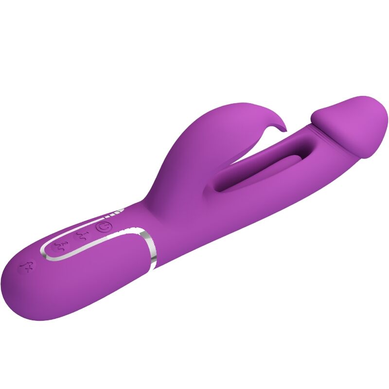 Vibromasseur rabbit 3-en-1 Kampas violet – Pretty Love