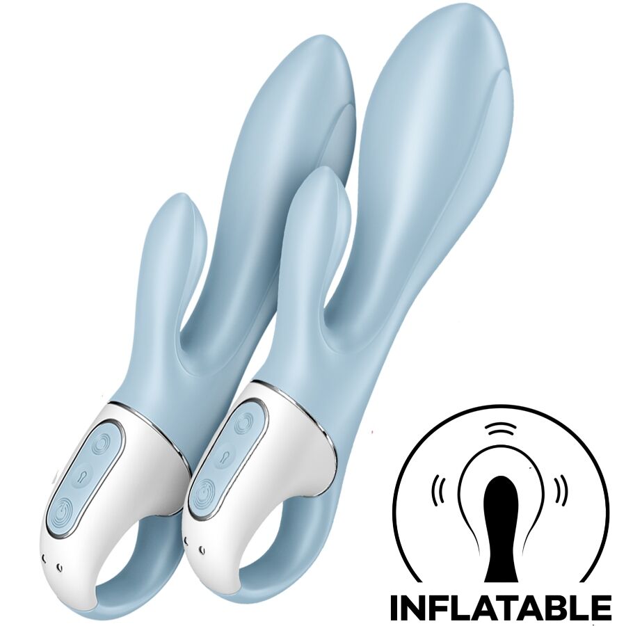Vibromasseur rabbit gonflable Air Pump Bunny 1 bleu – Satisfyer