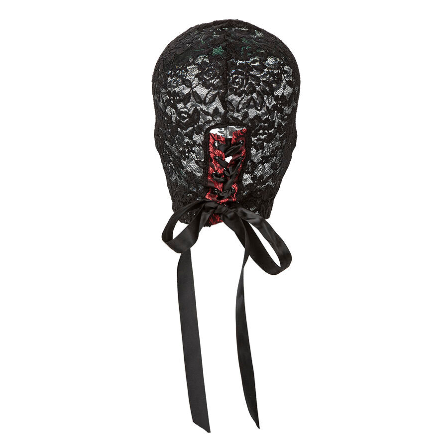 Cagoule dentelle noire corset lacets Scandal – CalExotics