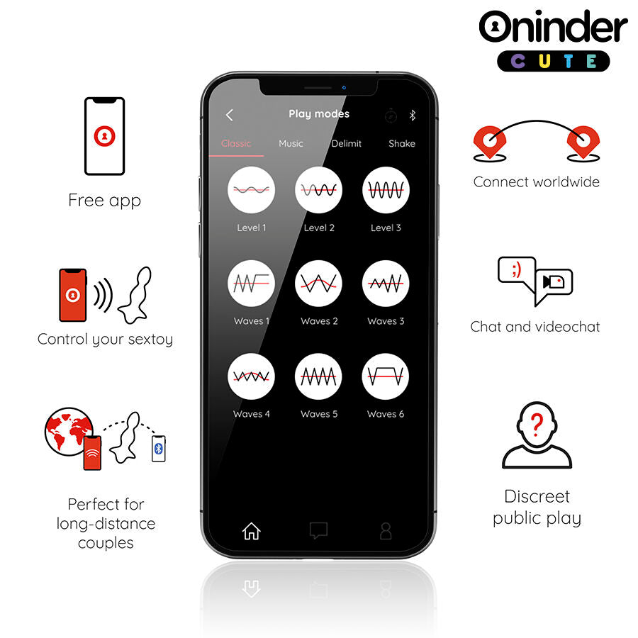 Dilatateur anal vibrant app Love Butt violet – Oninder Cute