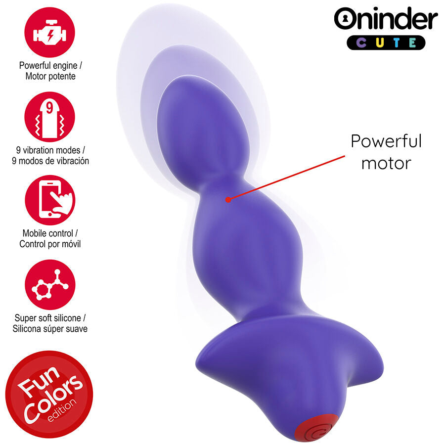 Dilatateur anal vibrant app Love Butt violet – Oninder Cute