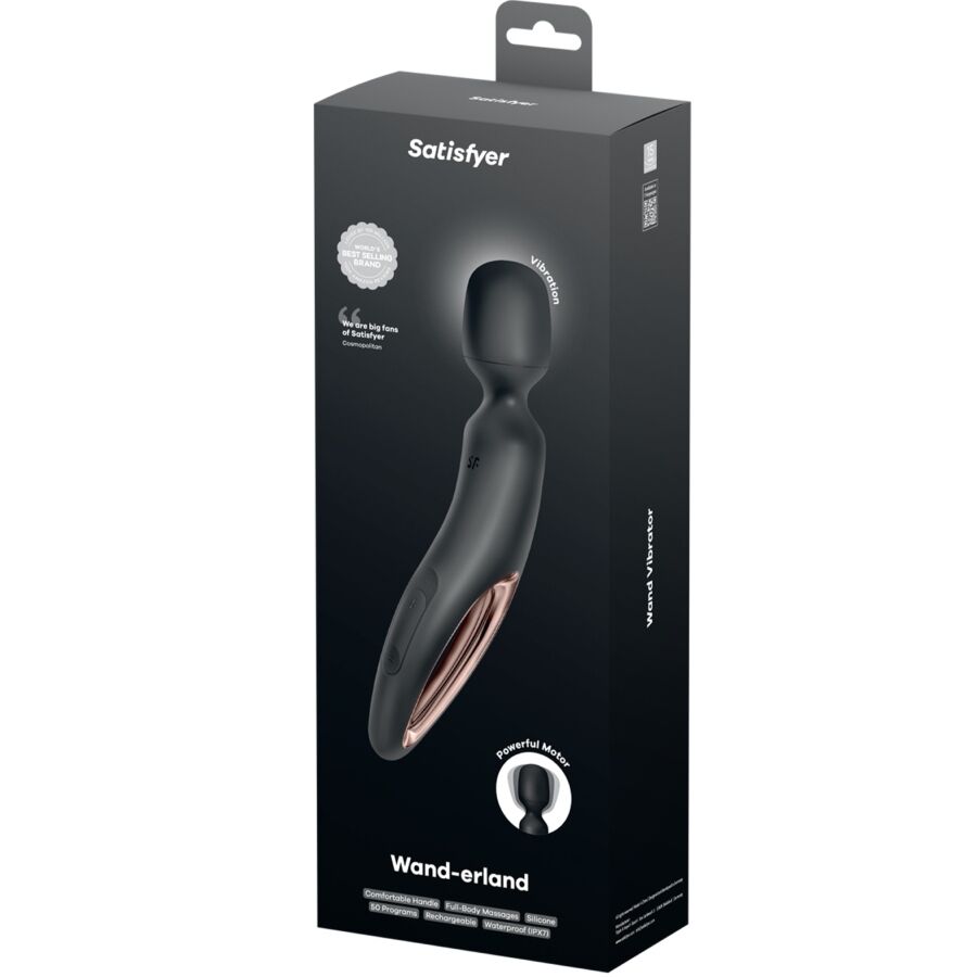Masseur vibrant Wand Erland XXL noir – Satisfyer