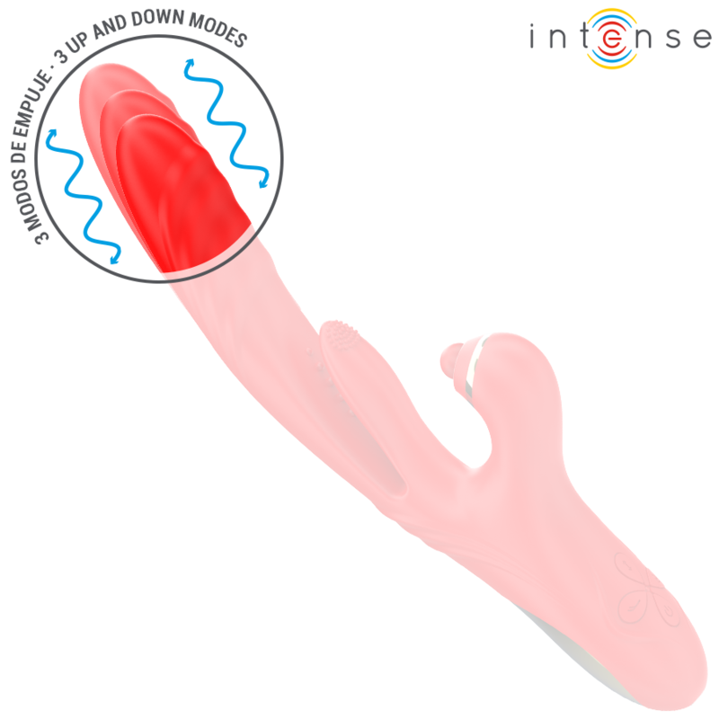 Vibromasseur multifonction 3-en-1 Rosalia rouge – Intense