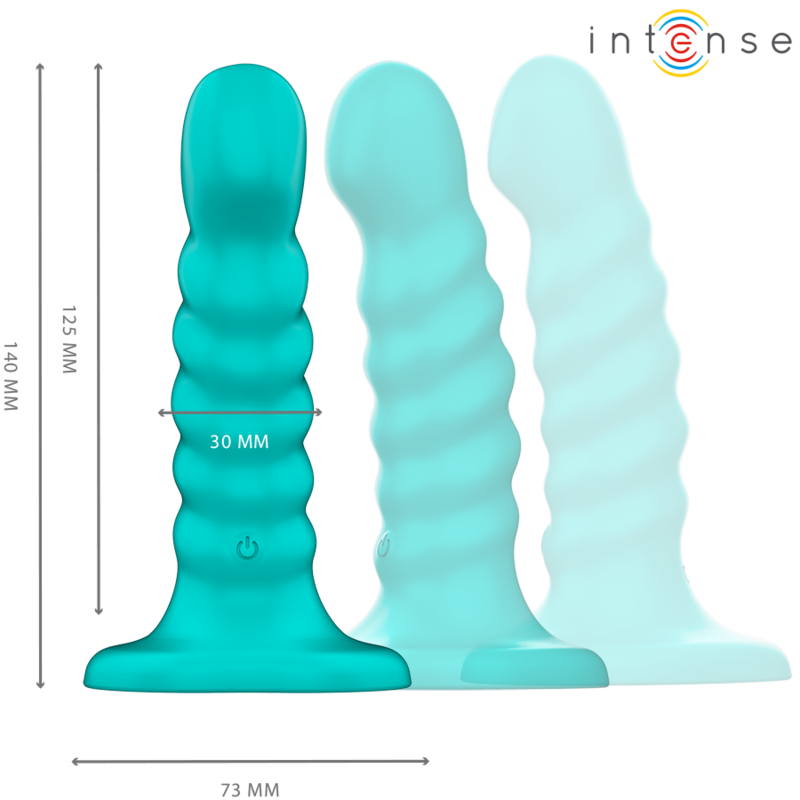 Vibromasseur spirale Buffy bleu télécommandé – Intense
