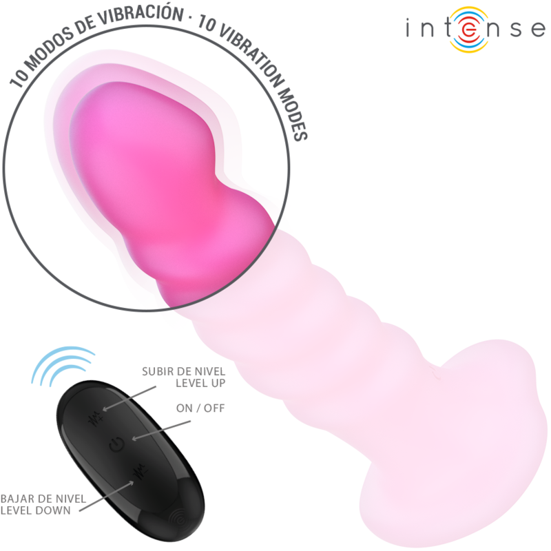 Vibromasseur spirale Cindy rose télécommandé – Intense