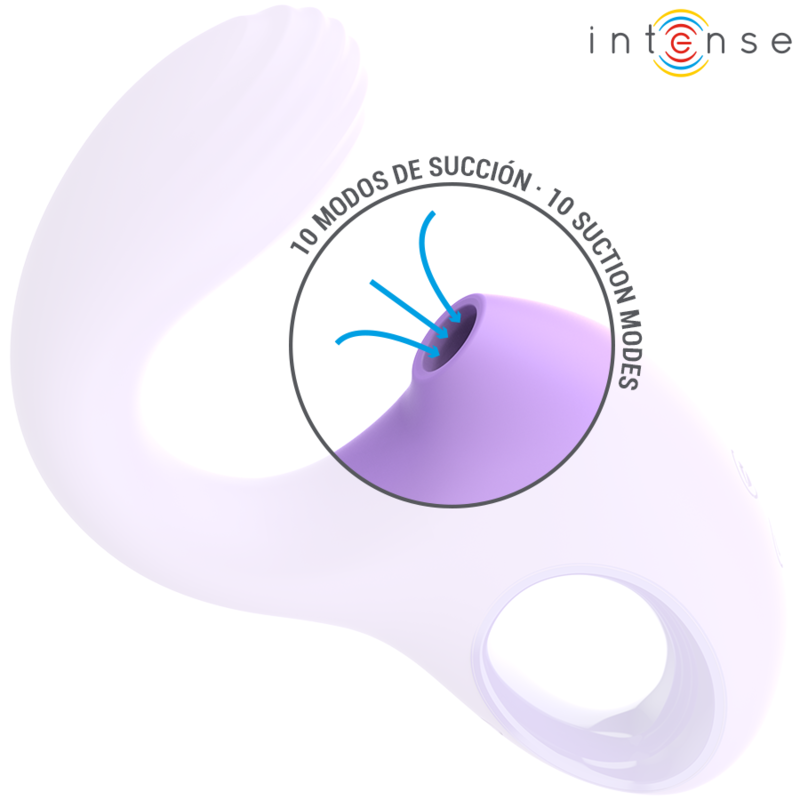 Stimulateur clitoridien aspiration+vibration Baxter violet – Intense