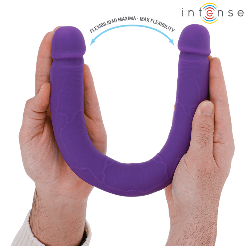 Gode double stimulateur Gunter violet télécommandé – Intense