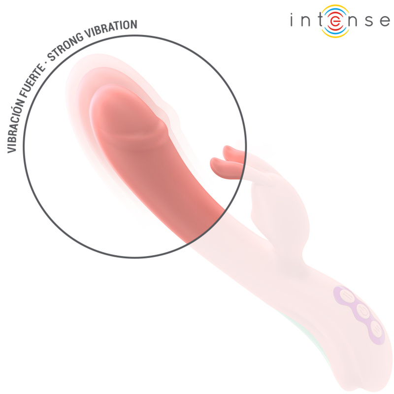 Vibromasseur rabbit Rachel oscillation point G rose – Intense
