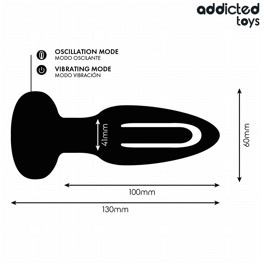 Plug anal langue vibrante télécommandé – Addicted Toys