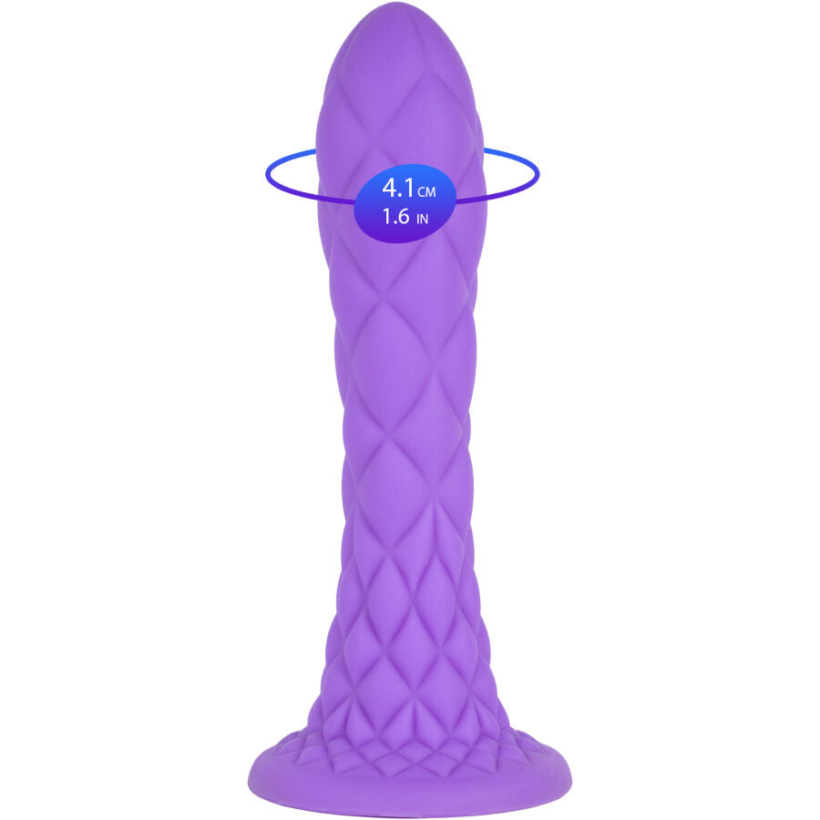 Dildo fantasy thermoréactif Dreamy violet 18,5 cm – SilexD