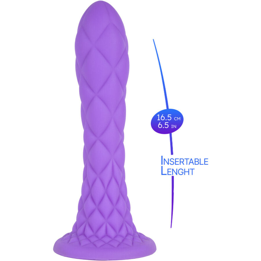 Dildo fantasy thermoréactif Dreamy violet 18,5 cm – SilexD