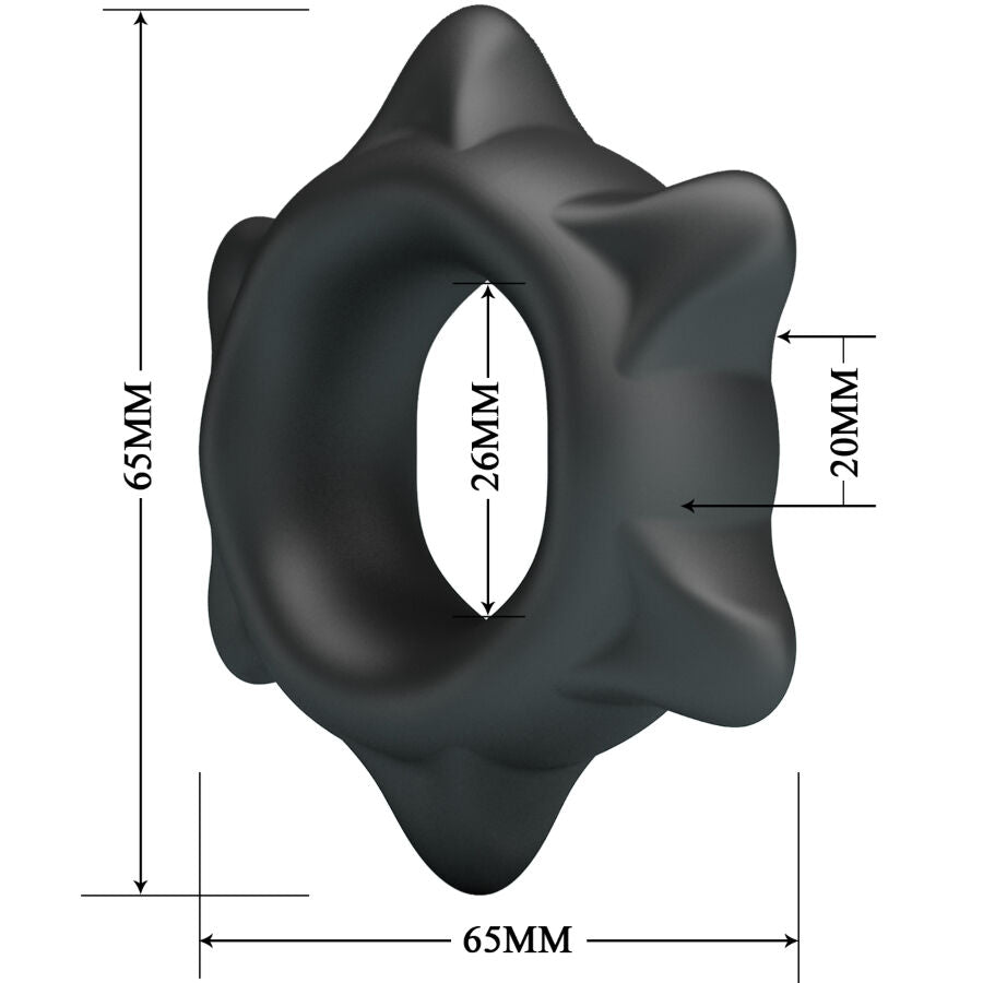 Cockring silicone réglable Ethaniel modèle 11 – Crazy Bull