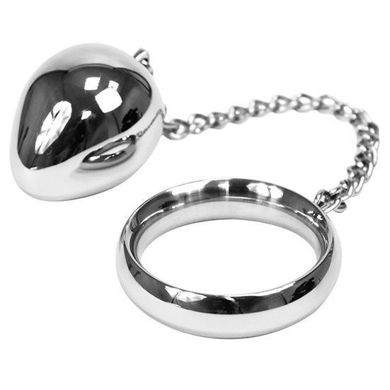 Anneau pénien 45 mm chaîne plug anal – Metal Hard