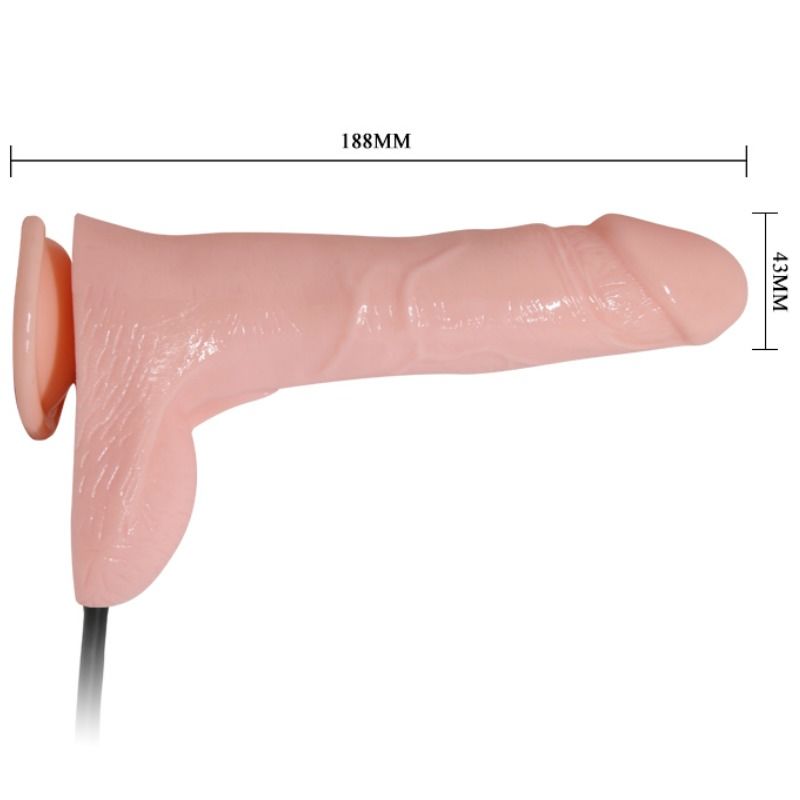 Gode Vibrant Gonflable Réaliste 18,8 cm – Baile