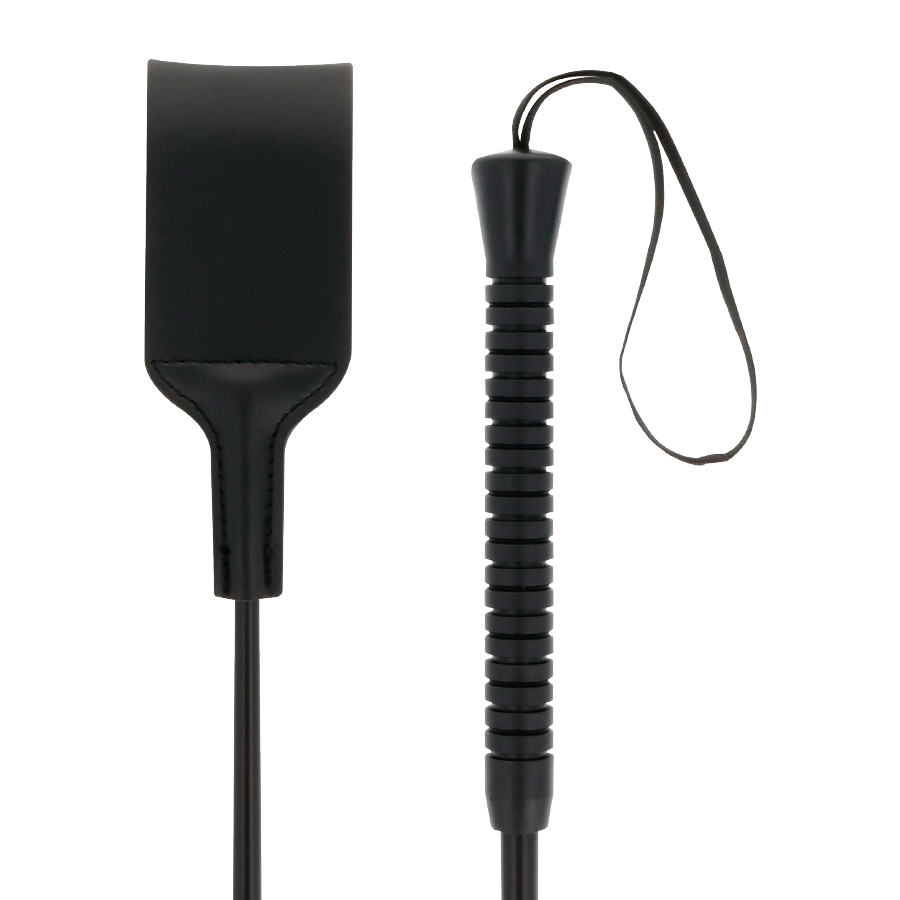 Fouet BDSM large noir fétichiste – Darkness
