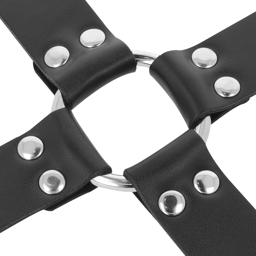 Menottes cuir pieds mains noir – Darkness BDSM